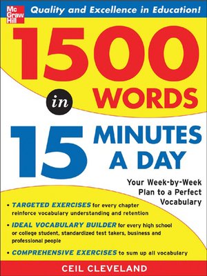 cover image of 1500 Words in 15 Minutes a Day